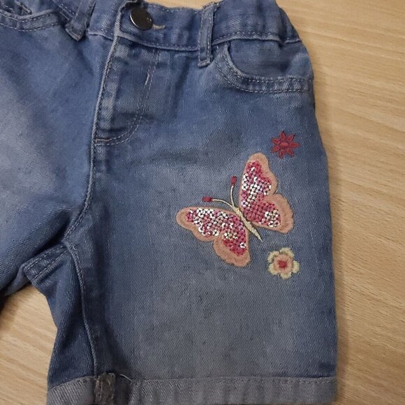 The Children's Place Toddler Girls Adjustable Waist Embroidered Butterfl… - Picture 3 of 6